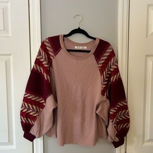 Free People We The Free Rainbow Dreams thermal top sz XS